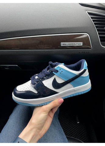 КРОСІВКИ ЖІНОЧІ NIKE SB DUNK BLUE НАЙК СБ ДАНК No Brand білі демісезони (368857799)
