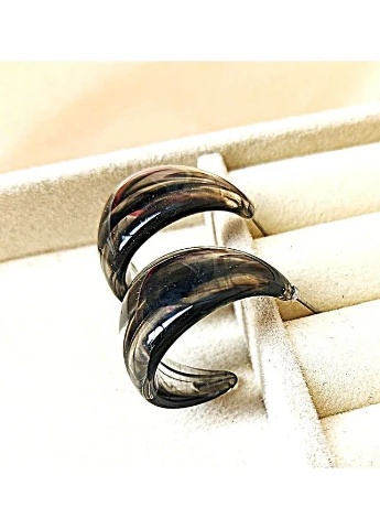 Сережки женские акриловые кольца No Brand (392303666)