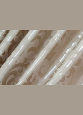 Готові штори та тюль Комплект штор для вітальні Бежевий 2 шт штор 1.5 х 2.7 м + тюль 4 х 2.7 м (П4К-Е416шВ-5) No Brand (306633017)