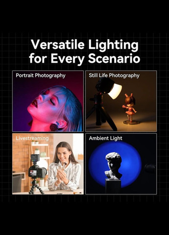 Відеосвітло COB Fill Light (UV-L052GBB1 L3 RGB) Ulanzi Vijim L3 RGB (347645702)