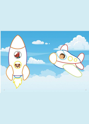 Раскраска с цветным контуром и наклейками "Транспорт" (укр) Crystal Book (F00023853) No Brand (369733431)