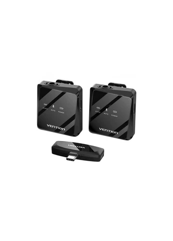 Мікрофон (ek05283) Vention USB-C 2-Pack Wireless Lavalier Black (392056294)