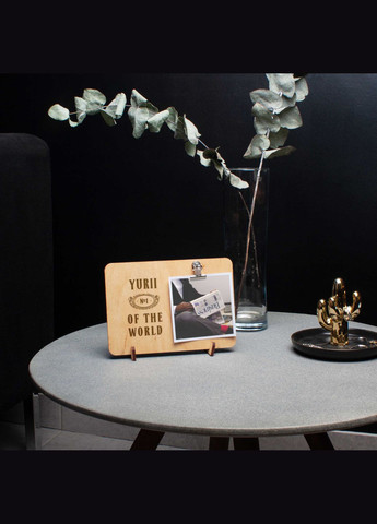 Доска для фото "№1 of the world" персонализированная с зажимом (BDphboard-33) BeriDari (307806852)