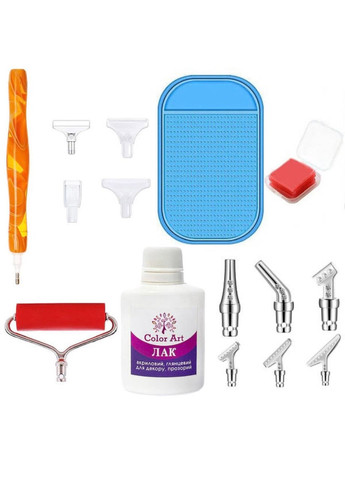 Набір інструментів №4 для алмазної мозаїки 15 елементів ColorArt (299896398)
