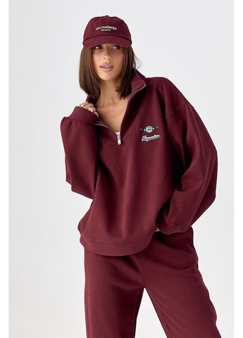 Спортивный теплый костюм со свободным свитшотом и брюками Lurex (359479908)