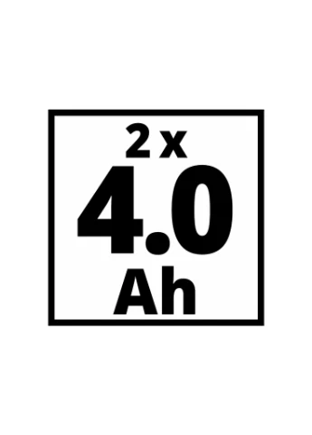 Набір акумулятор + зарядний пристрій 18V 2x4.0Ah Twincharger Kit (4512112) Einhell (394170155)