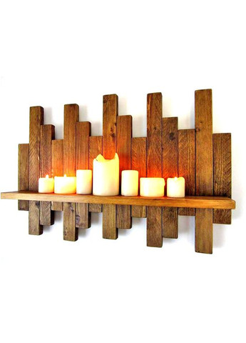 Настенная полка из дерева Редженси капучино (НСП-005709) No Brand (328081269)