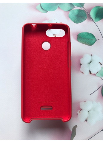 Сіліконовий чохол Silicone Case для Xiaomi Redmi 6 Червоний Creative (359487474)