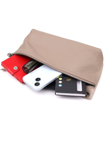 Сумка крос-боді через плече жіноча з натуральної шкіри Сірий 38272 Vintage (355245258)