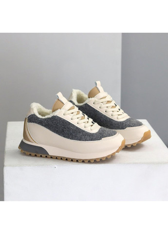 Зимние кроссовки Helen бежевые зима (370813403)