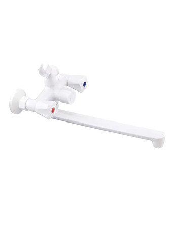 Смеситель для ванны Omega-140 Euro White (без шланга и лейки) (PM0648) PLAMIX (321183929)