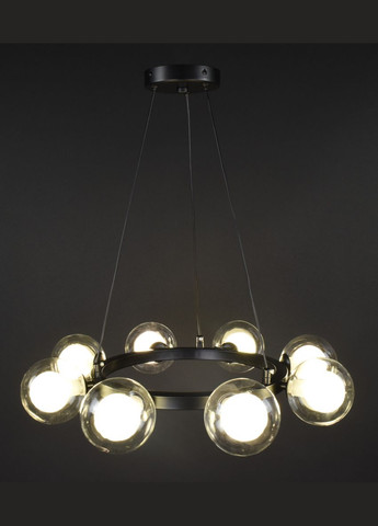 Люстра подвесная на 8 лампочек 27914 Черный 25-130х54х54 см. Sunnysky (364494642)