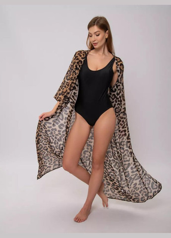Жіноча пляжна літня туніка шифонова леопардова LEOPARD PRINTED No Brand (332813691)