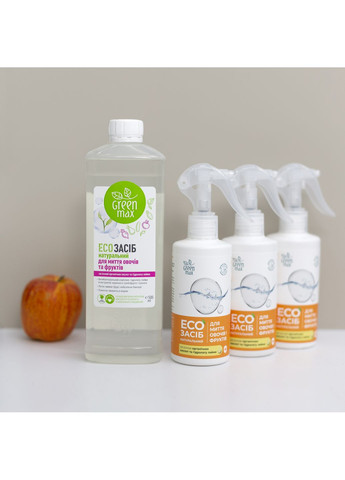 Екозасіб натуральний для миття овочів і фруктів Green Max 200 мл CHOICE (361663157)