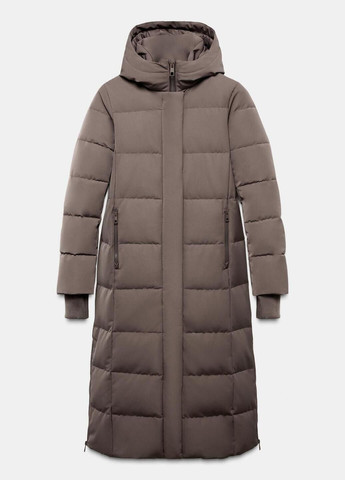 Светло-коричневый демисезонный Пуховик Zara