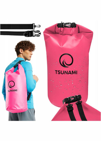 Гермомішок Dry Pack 30 л водозахисний Pink (P-5907739314093) TSUNAMI (301733441)