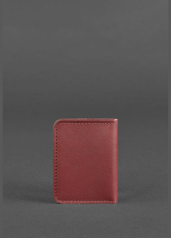 Жіноча шкіряна обкладинка для ID-паспорта і водійських прав 4.0 бордова (A-026634) BlankNote (328444548)