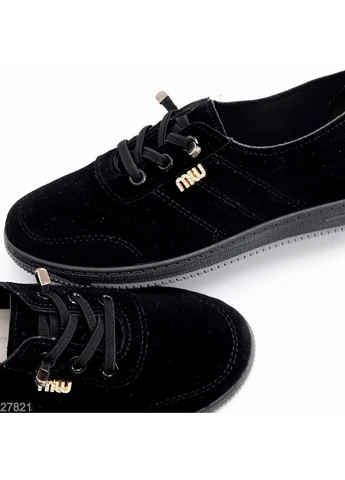 Черные женские мокасины No Brand