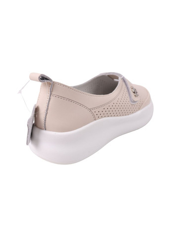 Fashion Туфли женские бежевые на низком ходу бежевый з, украина — (330641706)