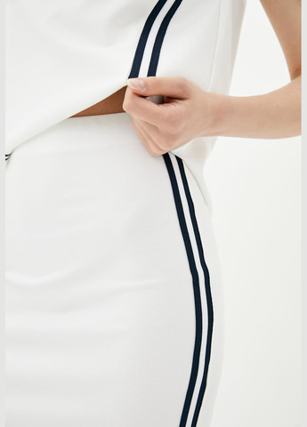 Женский трикотажный костюм молочного цвета, с лампасами. ORA (282737166)