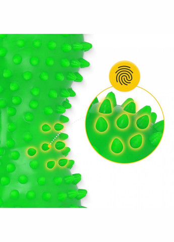 Массажный мяч двойной с шипами Spike+ 7 x 16 см Green () 4FIZJO P-5905973403351 (341528896)