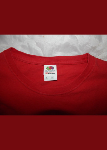 Червона чоловіча футболка оригінал р.52 040fml (тільки в зазначеному розмірі, тільки 1 шт.) Fruit of the Loom