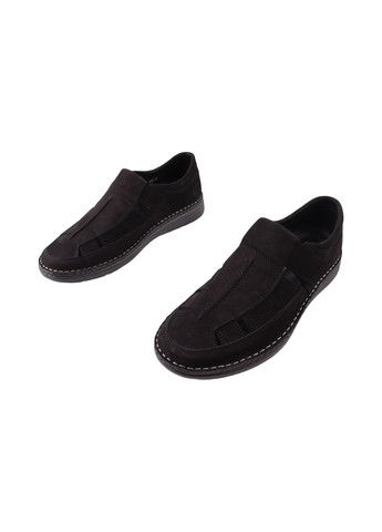 Туфлі чоловічі чорні натуральний нубук Detta 143-24LTCP (296568892)