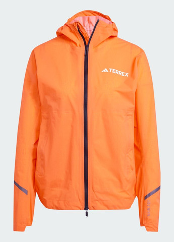Оранжевая демисезонная куртка-дождевик terrex xperior 2.5l light adidas