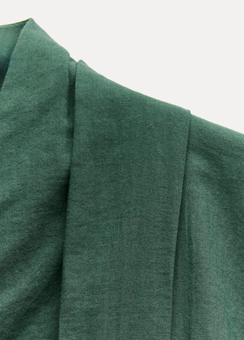 Зеленая праздничный рубашка однотонная Zara
