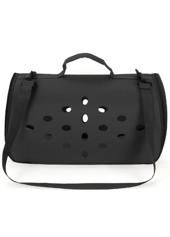 Сумка переноска с плечевым ремнем для перевозки транспортировки животных кошек собак 48x26x25 см (481071-Prob) Черная Unbranded (352683285)