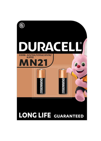 Спеціалізована лужна батарейка MN21 12V,(A23 / 23A / V23GA / LRV08 / 8LR932 ), 2 шт. Duracell (306569909)