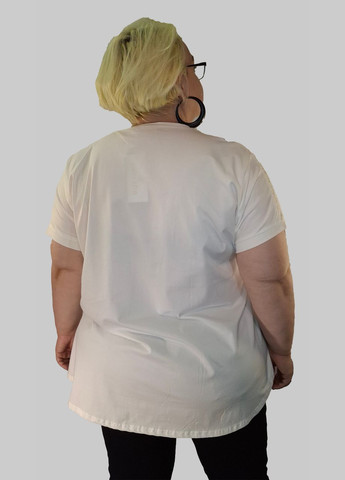 Футболка женская "ЛIС" голубая хлопковая с принтом Levisha - (345715878)