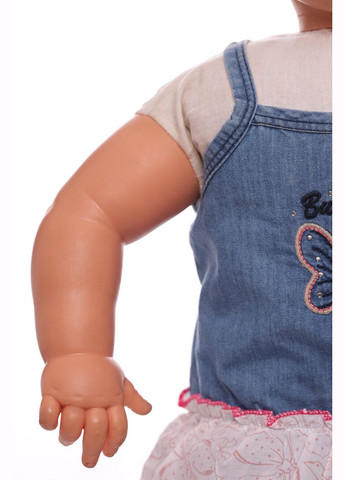 Блакитна сарафан з джинсовою пов'язкою блакитний 74 см (32579) BABYKROHA (323470227)