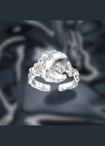 Каблучка срібляста Відьмак незвична фентезі стиль в формі білого місяця кільце тендітне ретро естетика кокетт готика fairycore No Brand (321970929)