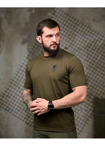 Тактична чоловіча футболка Девушка олива No Brand (354792694)