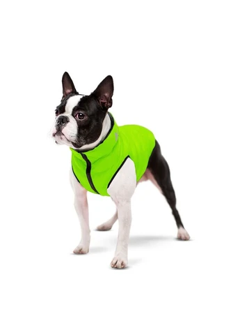 Курточка для собак двухсторонняя, размер XS 25, салатово-черная Airy Vest (342414449)