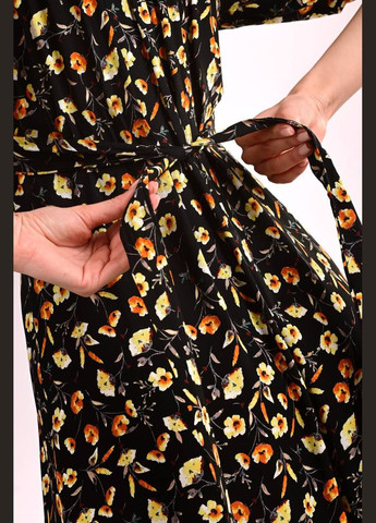 Чорна літня сукня з відкритими плечима Anastasimo