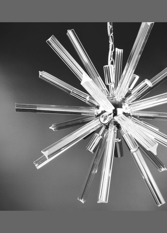 Люстра підвісна на 12 лампочок 26759 Хром 65-140х65х65 см. Sunnysky (364497241)