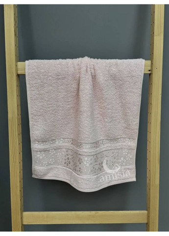 Махровый набор турецких полотенец Vip Coton "Нежность" Cestepe цветочный розово-лиловый