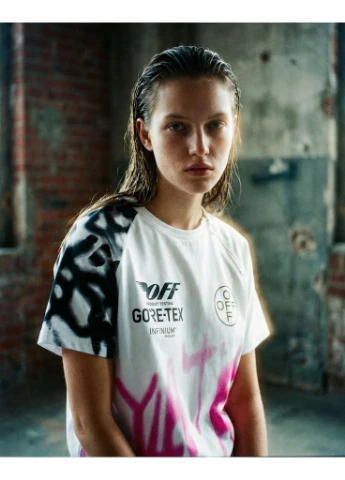 Футболка біла Off-White Gore-Tex White T-Shirt Womens - (385490671)