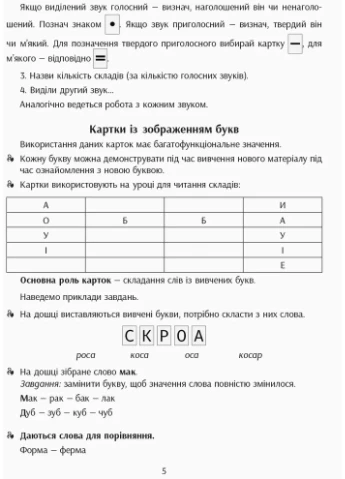 Навчальний набір з навчання грамоти. Букви та звуки. Картки на магнiтах. 1 клас РАНОК (370075294)