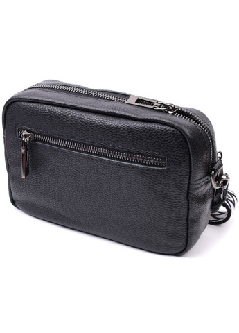 Сумка кроссбоди с широким ремнем через плечо женская в классическом цвете с накладным карманом из натуральной Vintage (329198833)