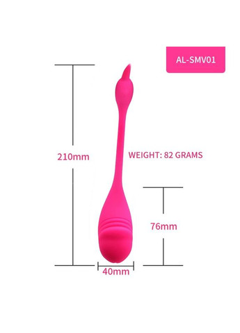 Смарт вибро-яйцо для вагинальной стимуляции и клитора женское с дистанционным управлением фиолетовое No Brand (339092318)