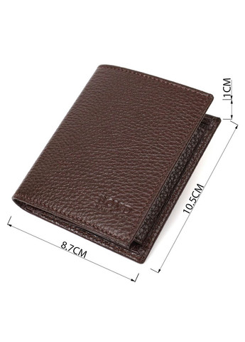 Стильный мужской бумажник небольшого размера из натуральной кожи 21993 Bond (331910098)