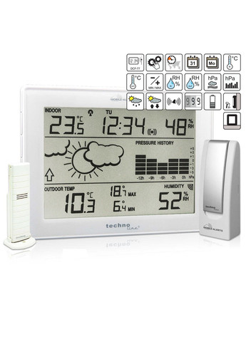 Метеостанция с термо-гигро радиодатчиком и мобильным шлюзом Mobile Alerts Set MA10006 (MA10006) Technoline (315341937)