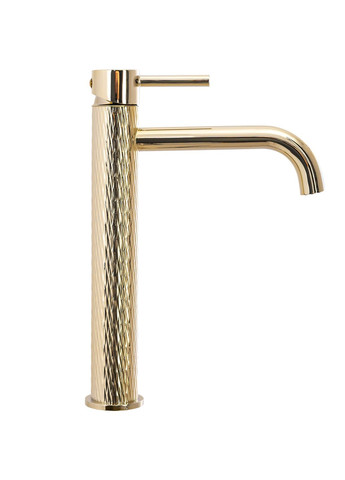 Смеситель для раковины (умывальника) LUNGO ART GOLD золотой высокий * Rea (353495518)