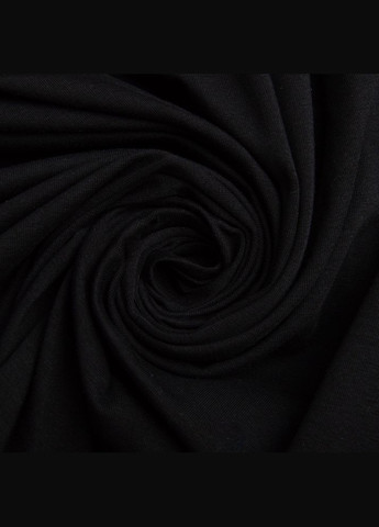 Ткань кулир с эластаном черный IDEIA (292144522)