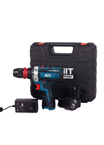 Шурупокрут-дриль акумуляторний Профі ЗПША-12/20 DFR 12В 2х2А·год 25Нм 350·1500об·хв 1кг Зеніт Профі (363833800)