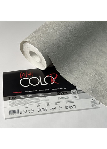 Обои метровые 162-28 серые виниловые на флизелиновой основе 1,06×10,05 м Wall Color (372843465)