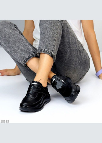 Черные кожаные женские кроссовки, кроссовки на липучках Yimeili Mystery чёрные демисезоны (300859336)